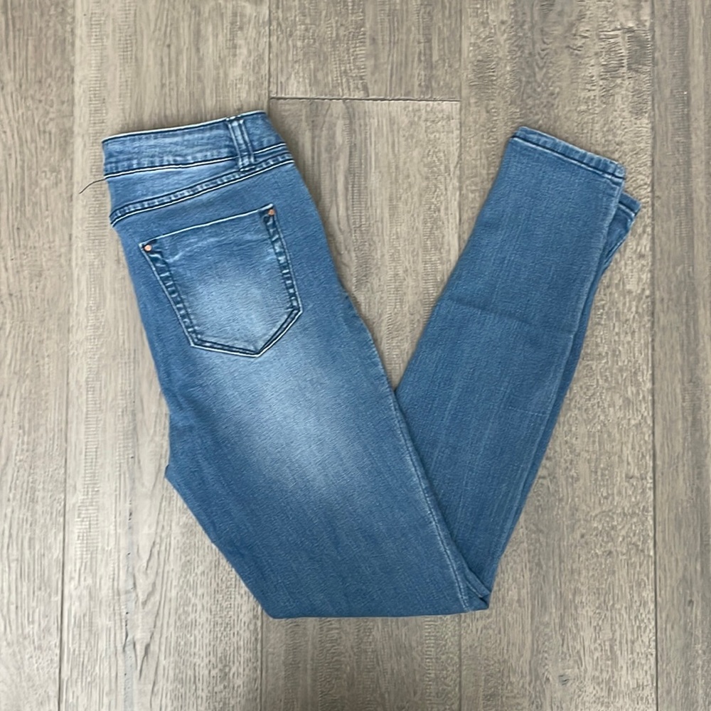 Blue Spice high rise stretchy skinny jeans size 7, 27” inseam